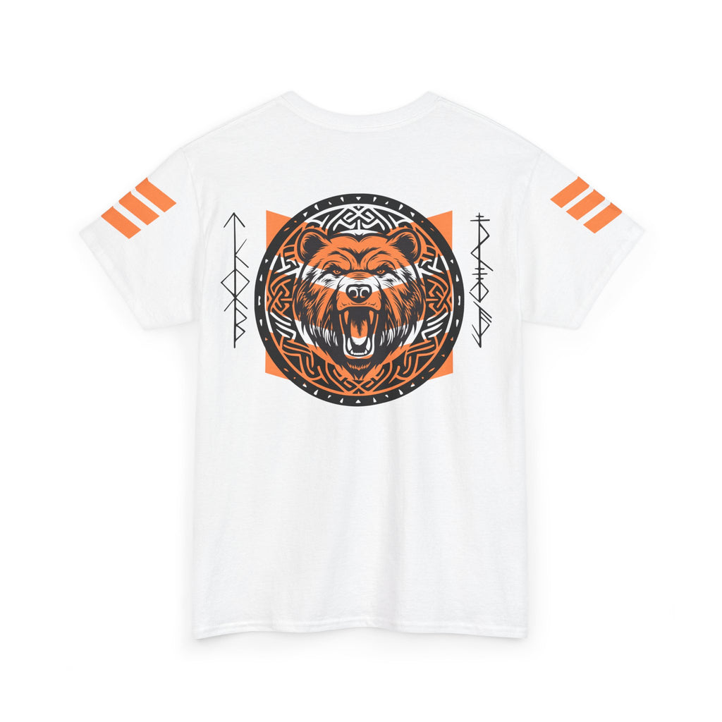 Viking Bear Tee — Orange Viking Bear Graphic T‑Shirt