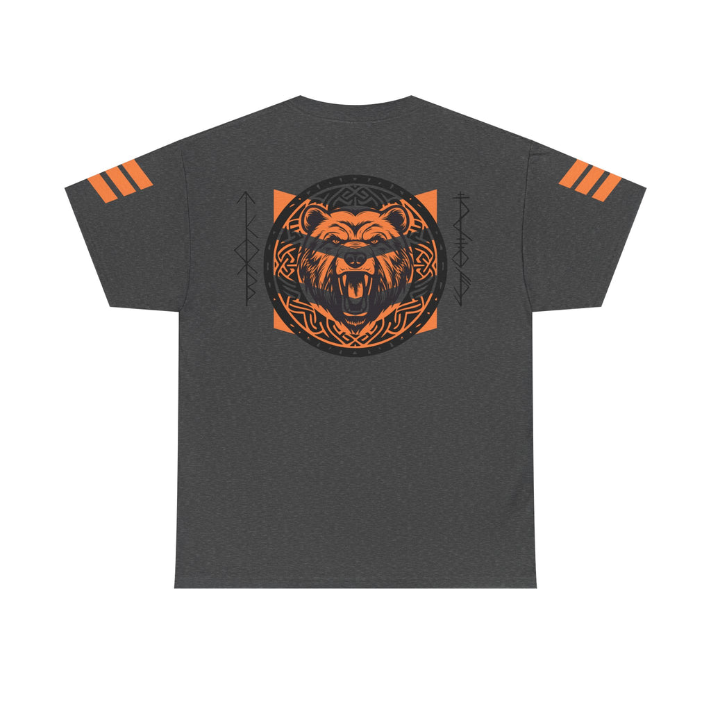 Viking Bear Tee — Orange Viking Bear Graphic T‑Shirt