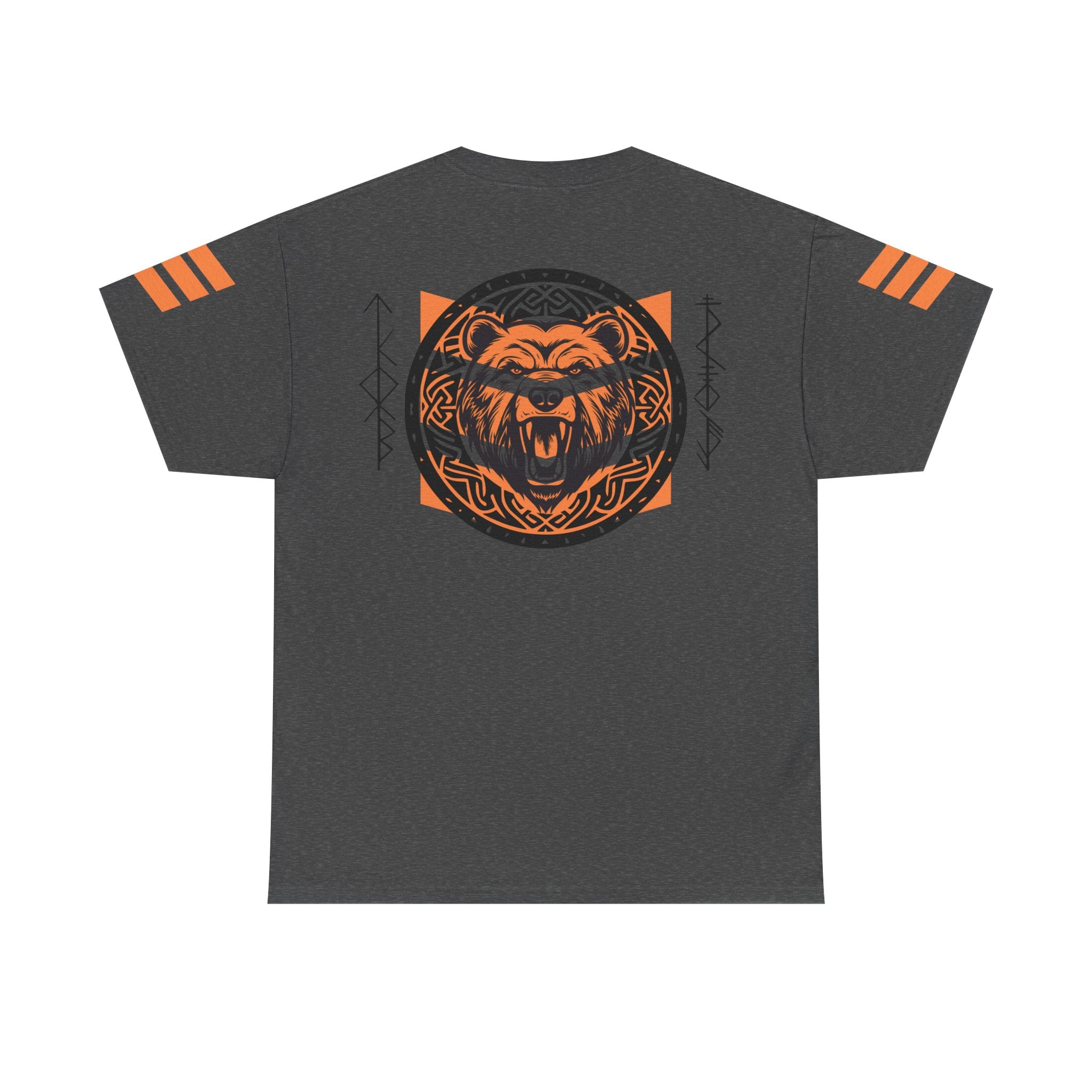 Viking Bear Tee — Orange Viking Bear Graphic T‑Shirt