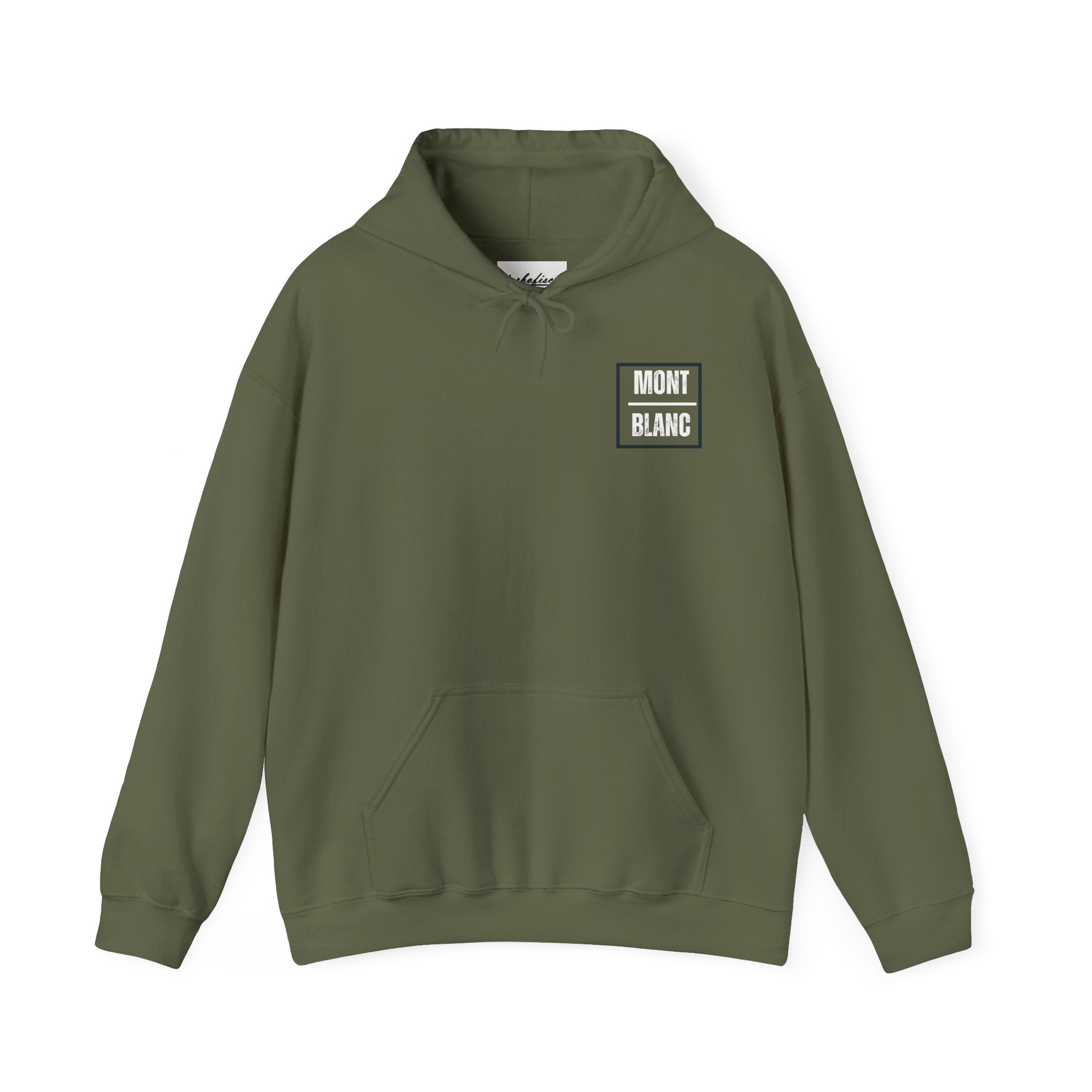 Mont Blanc Mountain Hoodie — Vintage Alpine Graphic Pullover