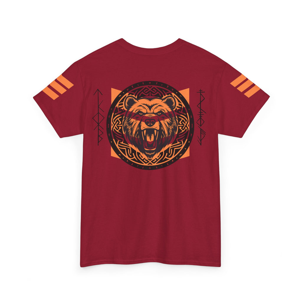 Viking Bear Tee — Orange Viking Bear Graphic T‑Shirt