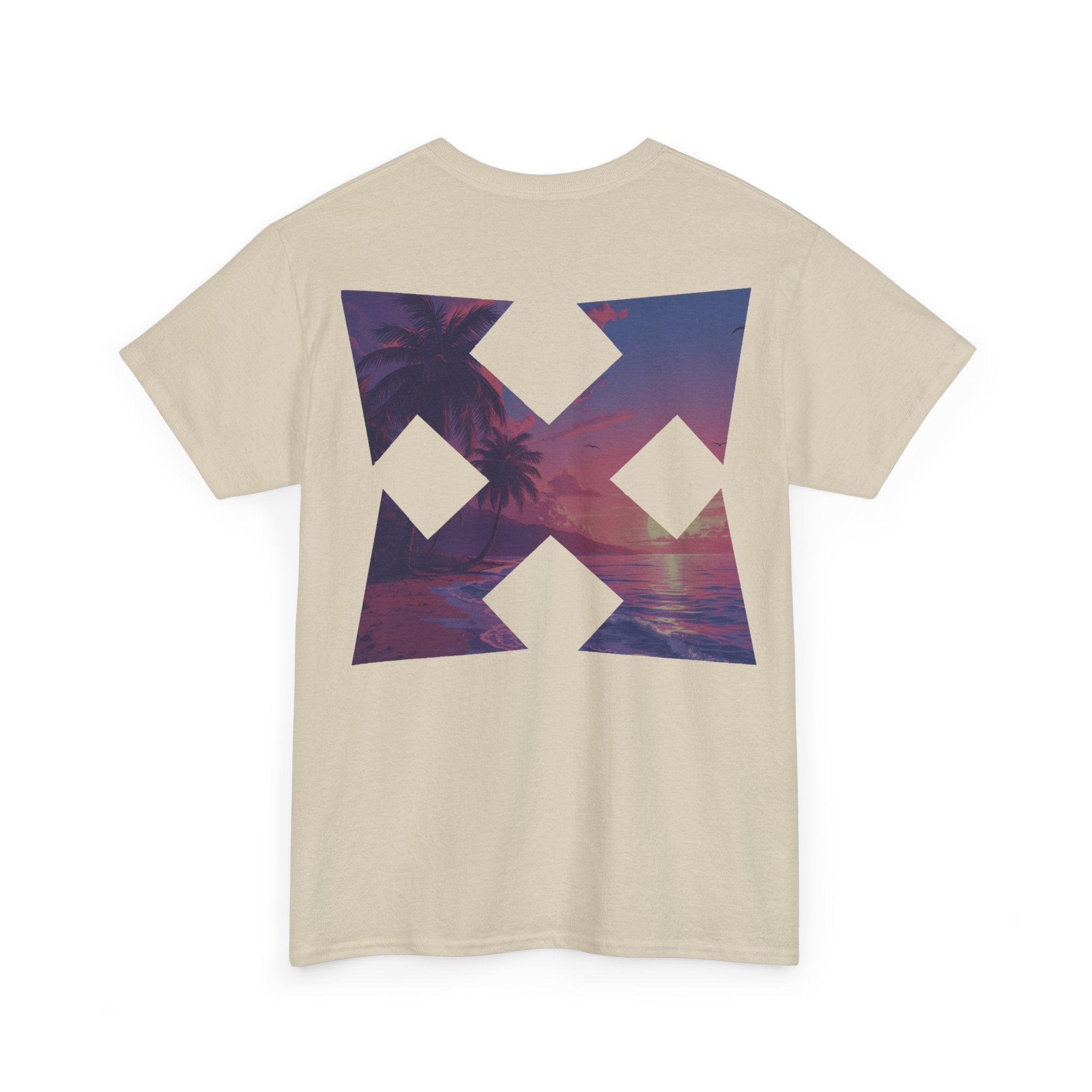 Beach Cross- T-Shirt — Sunset Palm Arrow - Tee
