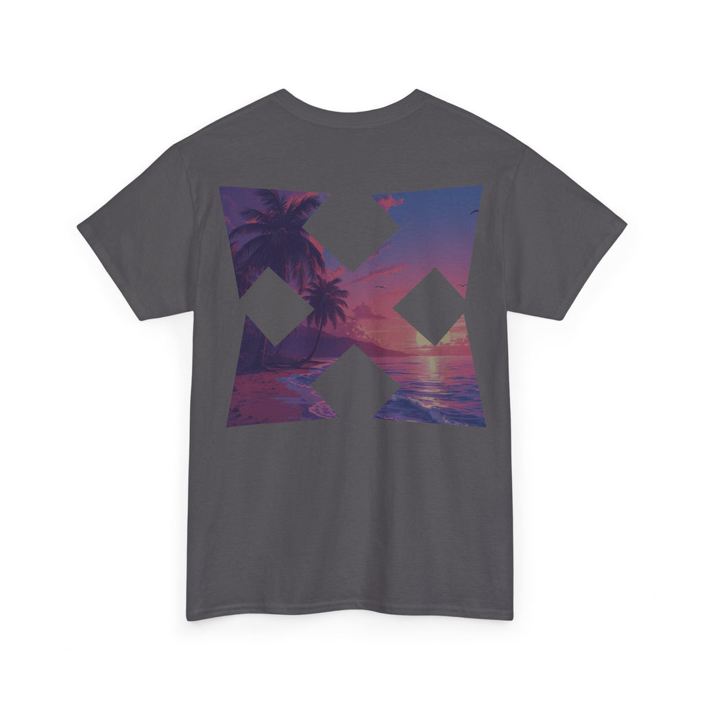 Beach Cross- T-Shirt — Sunset Palm Arrow - Tee