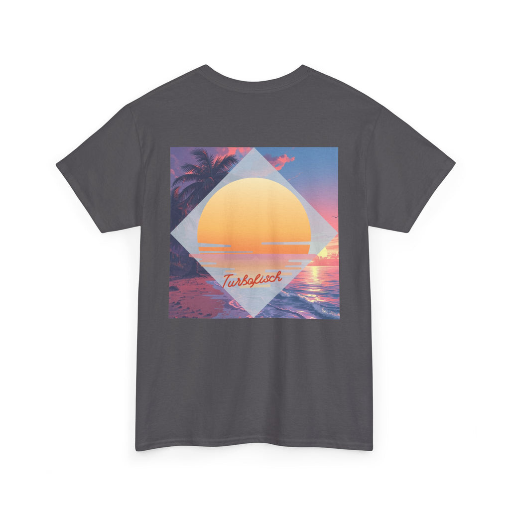 Beach Cross- T-Shirt — Sunset Palm Arrow - Tee