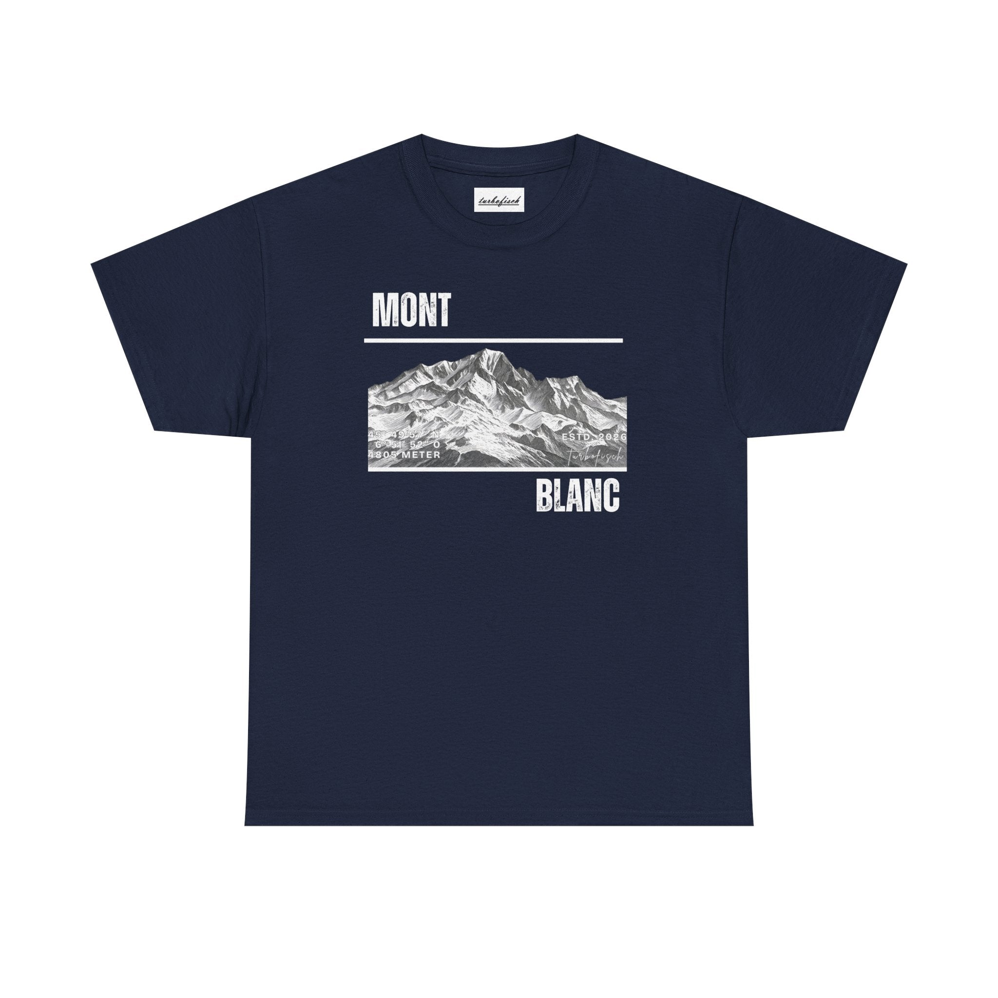 Mont Blanc Mountain Tee — Vintage- Hiking- Mountain- T-Shirt