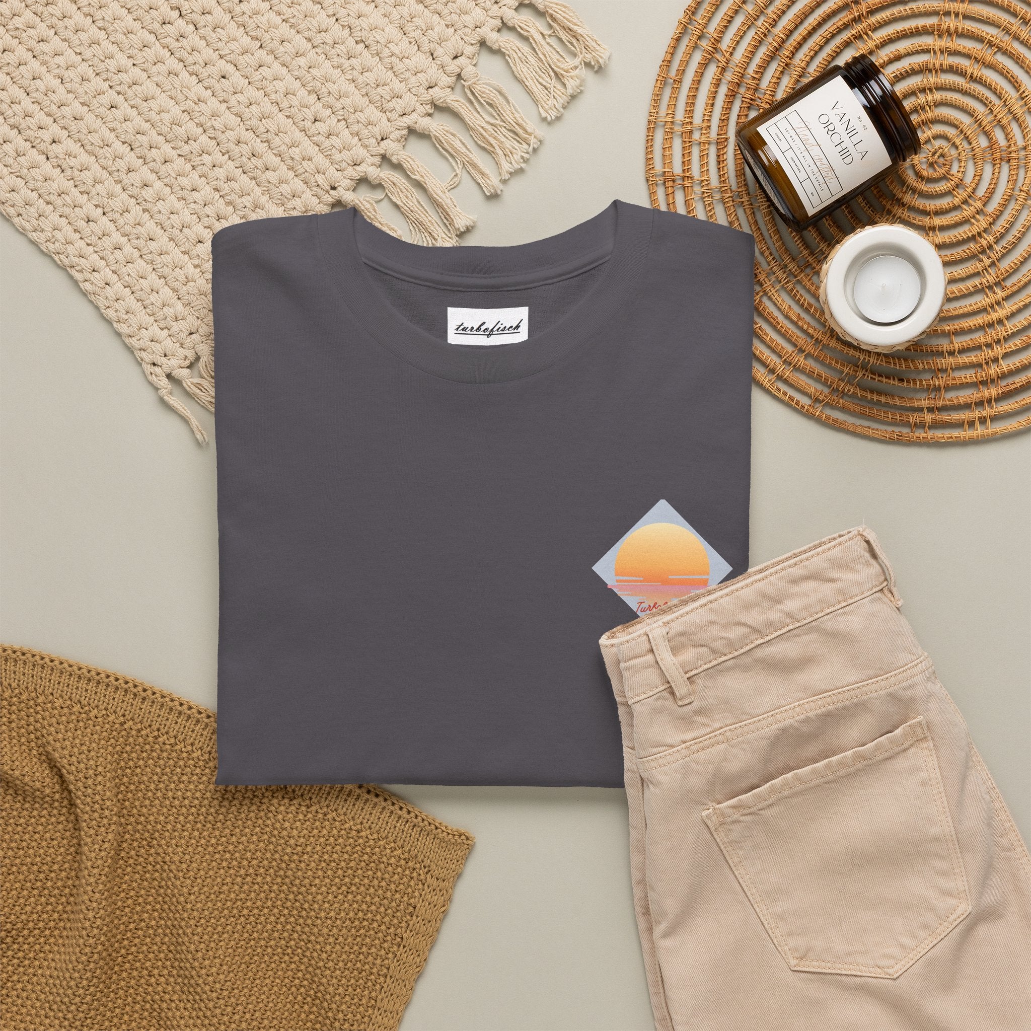 Beach Cross- T-Shirt — Sunset Palm Arrow - Tee