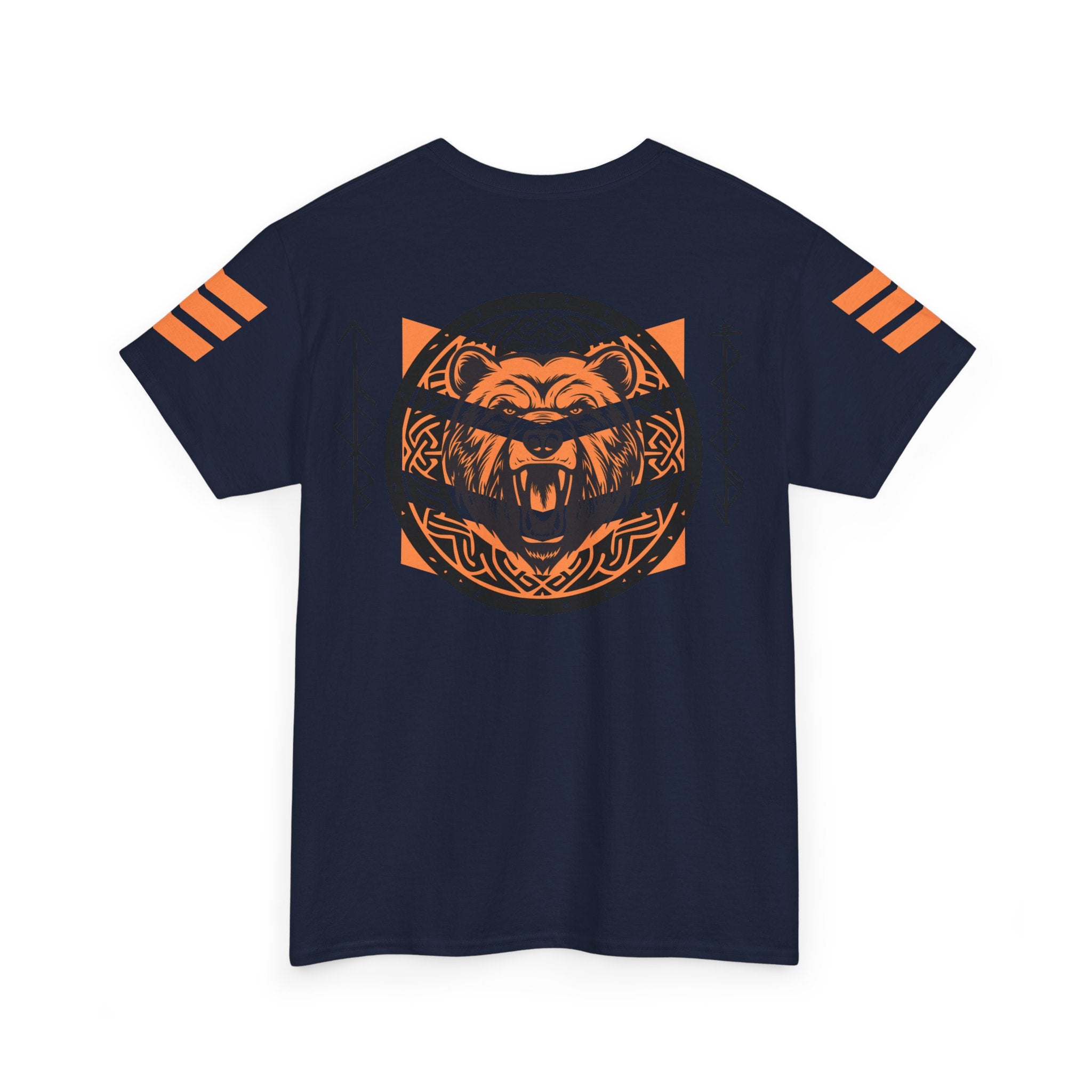 Viking Bear Tee — Orange Viking Bear Graphic T‑Shirt