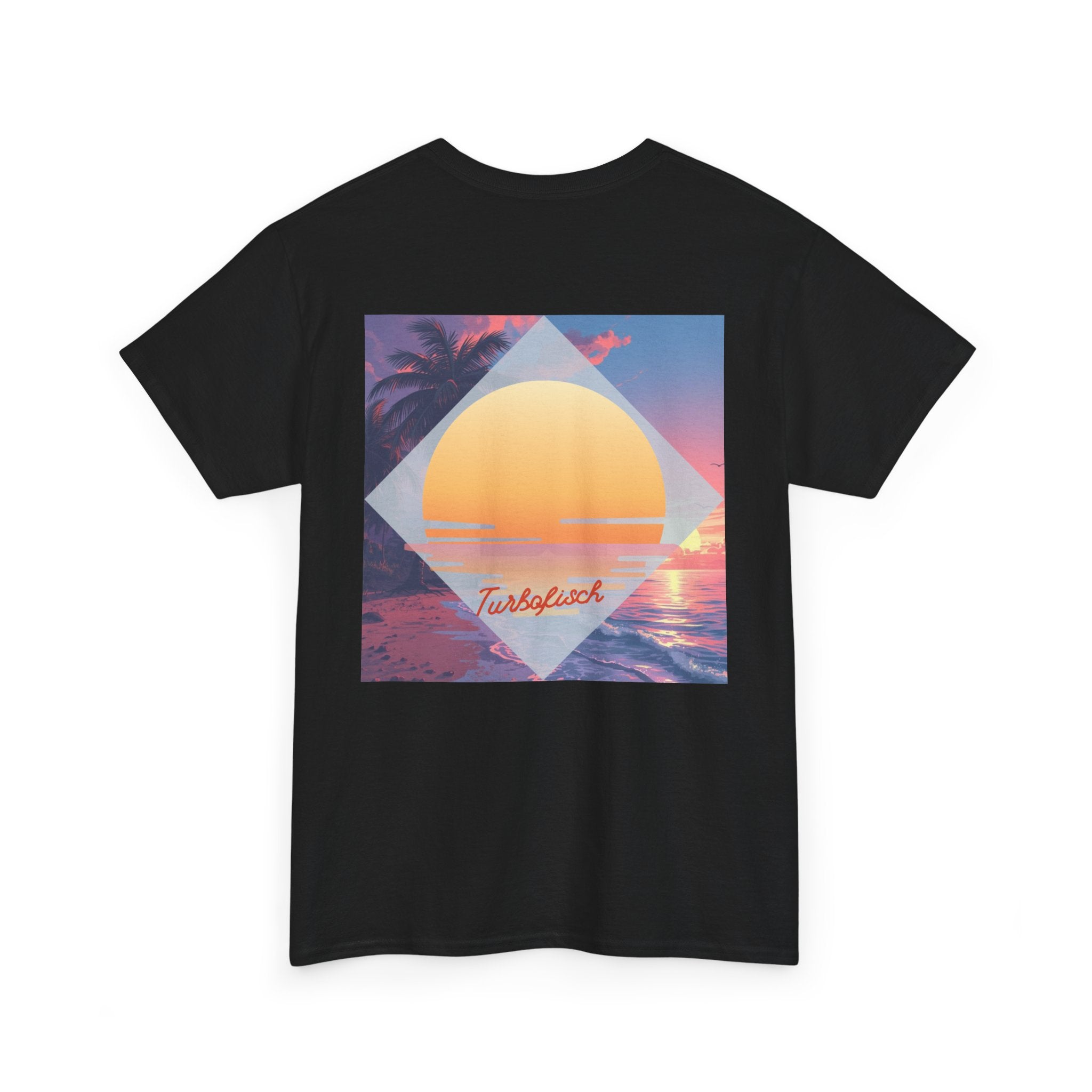 Beach Cross- T-Shirt — Sunset Palm Arrow - Tee