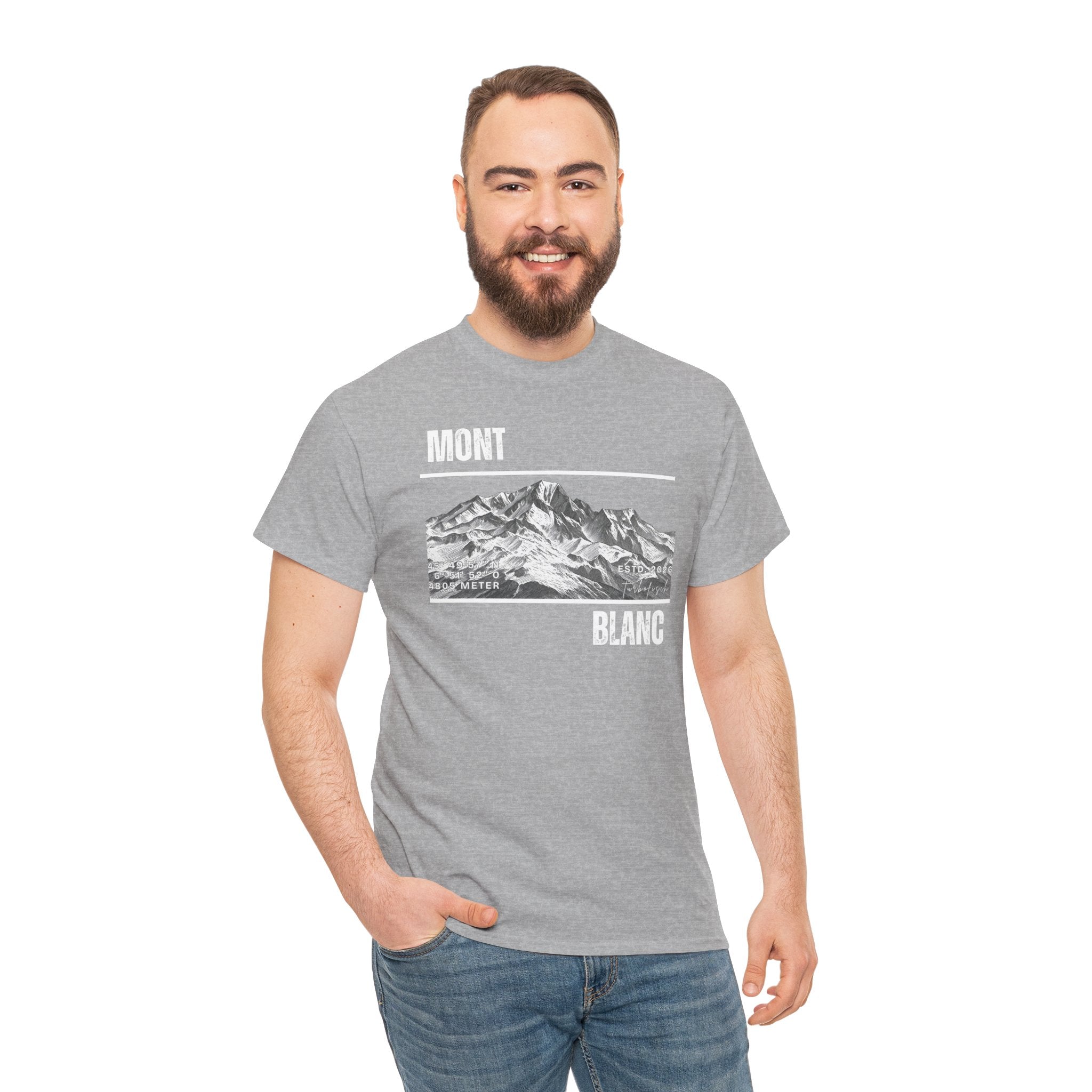 Mont Blanc Mountain Tee — Vintage- Hiking- Mountain- T-Shirt