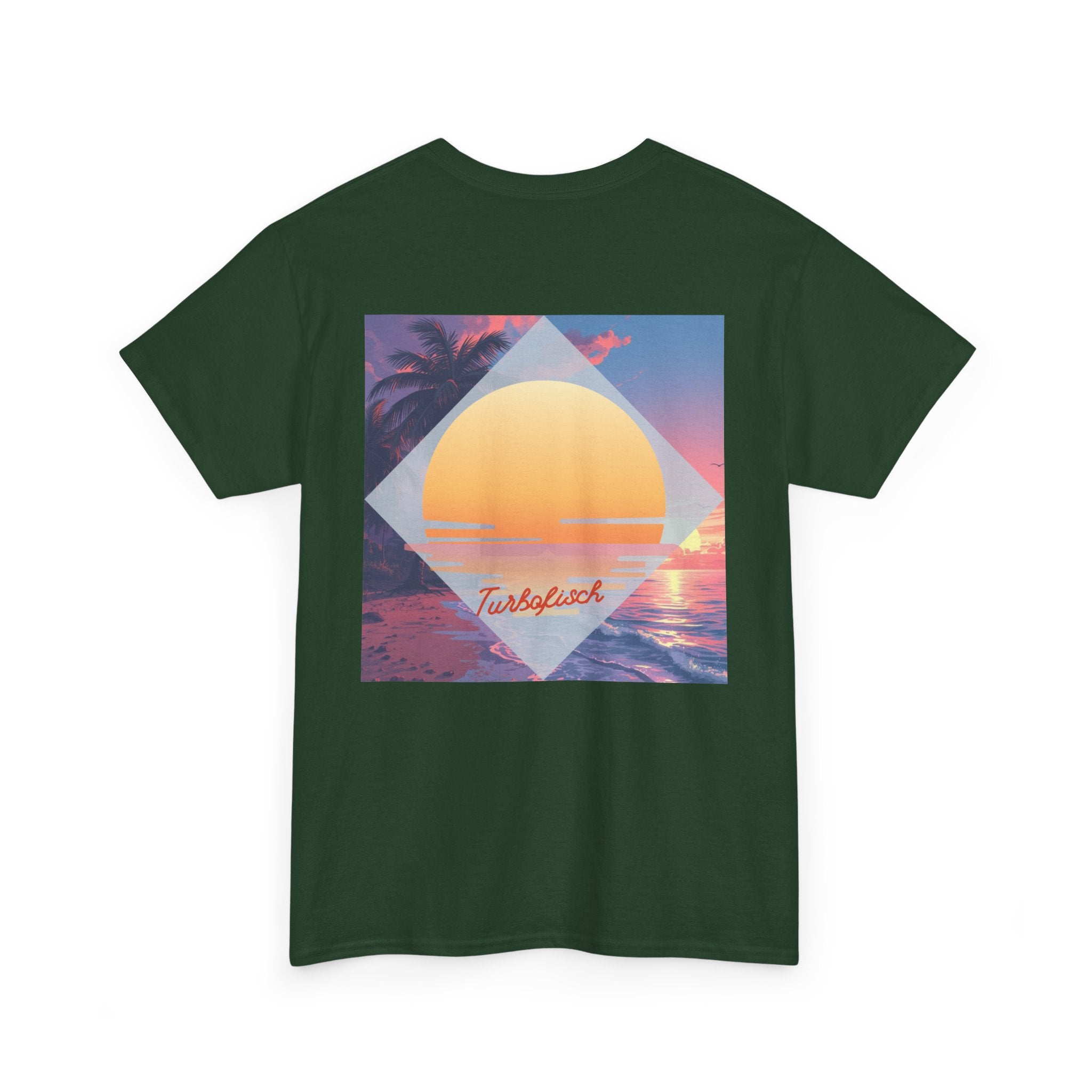 Beach Cross- T-Shirt — Sunset Palm Arrow - Tee