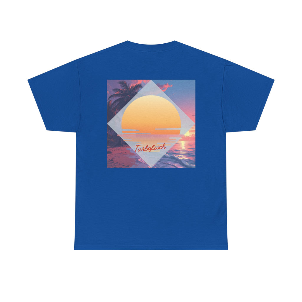 Beach Cross- T-Shirt — Sunset Palm Arrow - Tee
