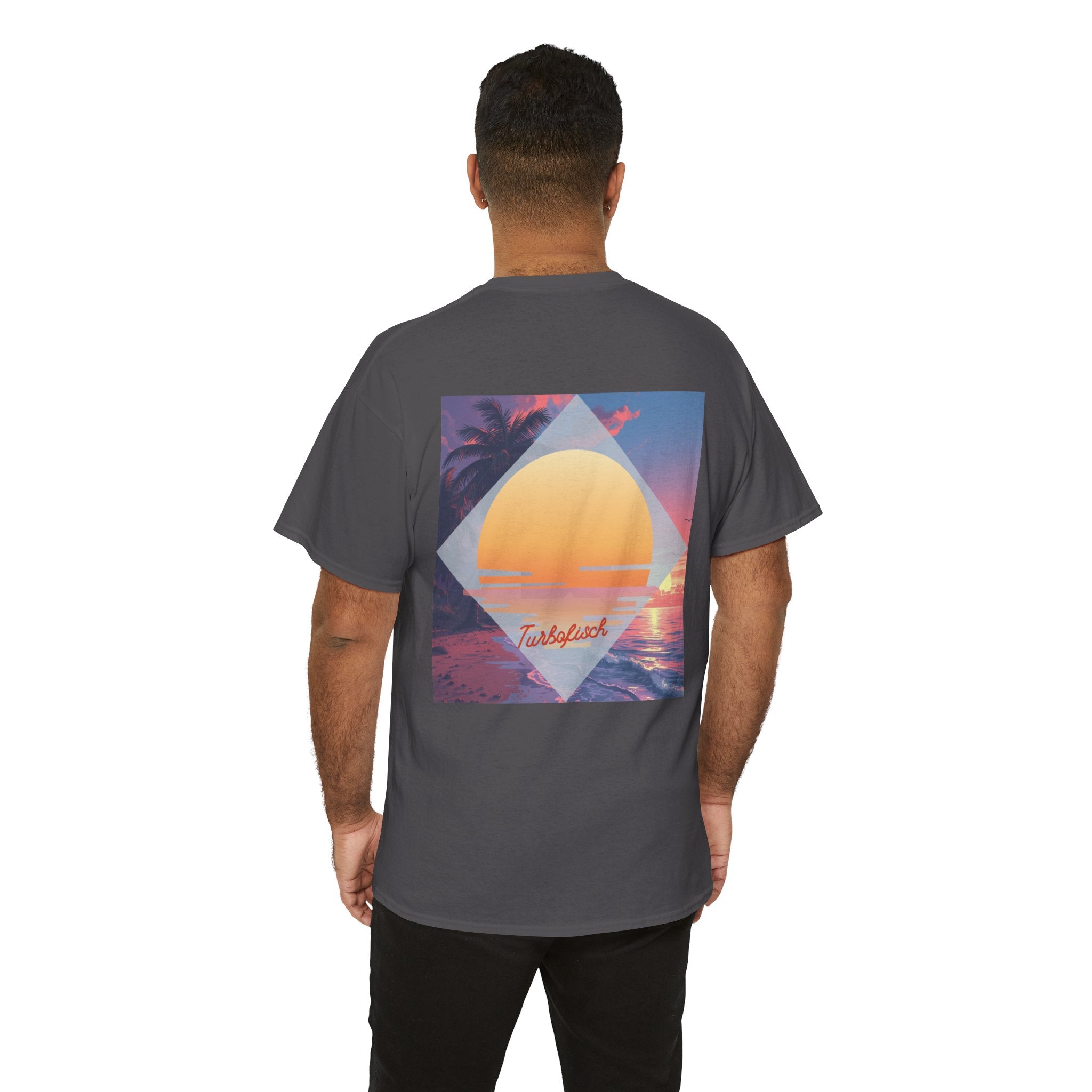 Beach Cross- T-Shirt — Sunset Palm Arrow - Tee