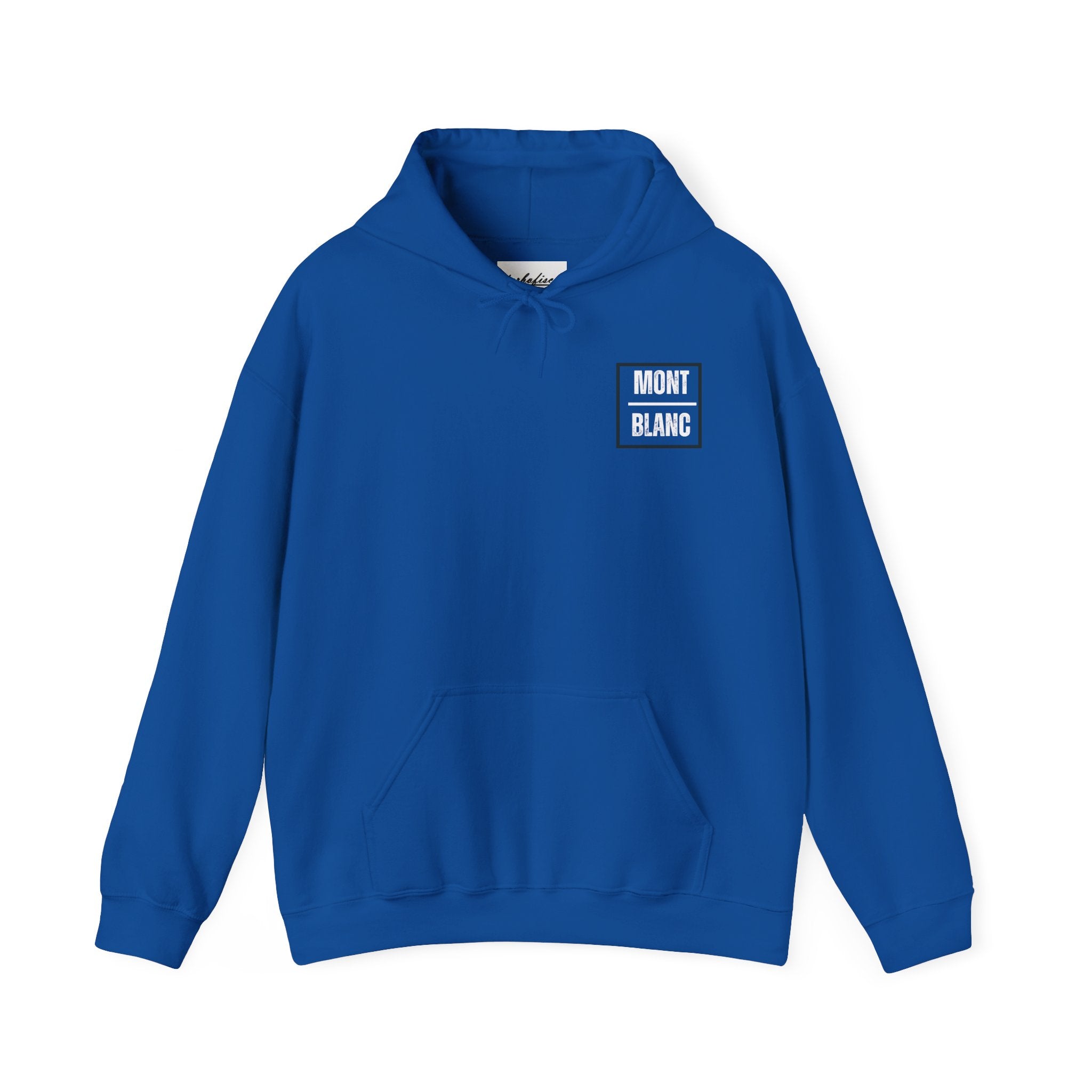 Mont Blanc Mountain Hoodie — Vintage Alpine Graphic Pullover