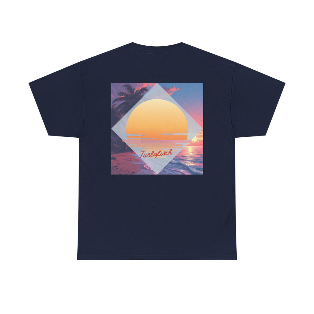 Beach Cross- T-Shirt — Sunset Palm Arrow - Tee