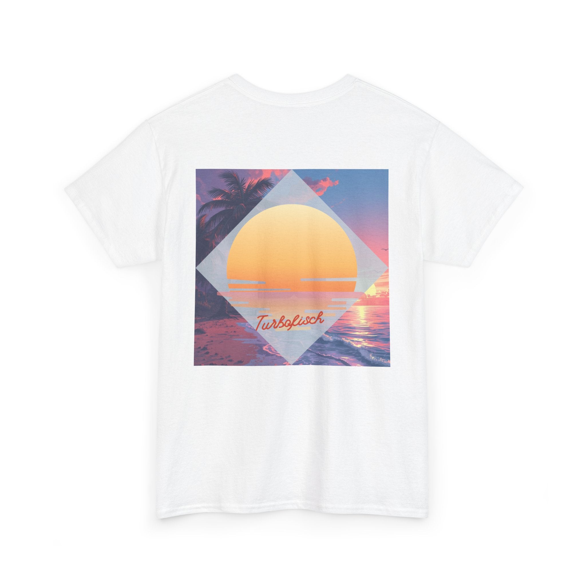 Beach Cross- T-Shirt — Sunset Palm Arrow - Tee