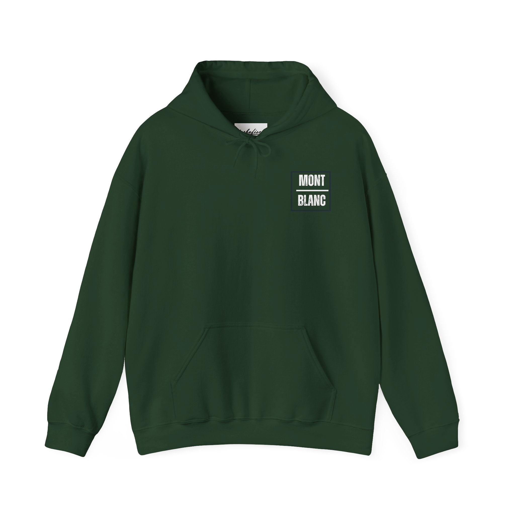 Mont Blanc Mountain Hoodie — Vintage Alpine Graphic Pullover