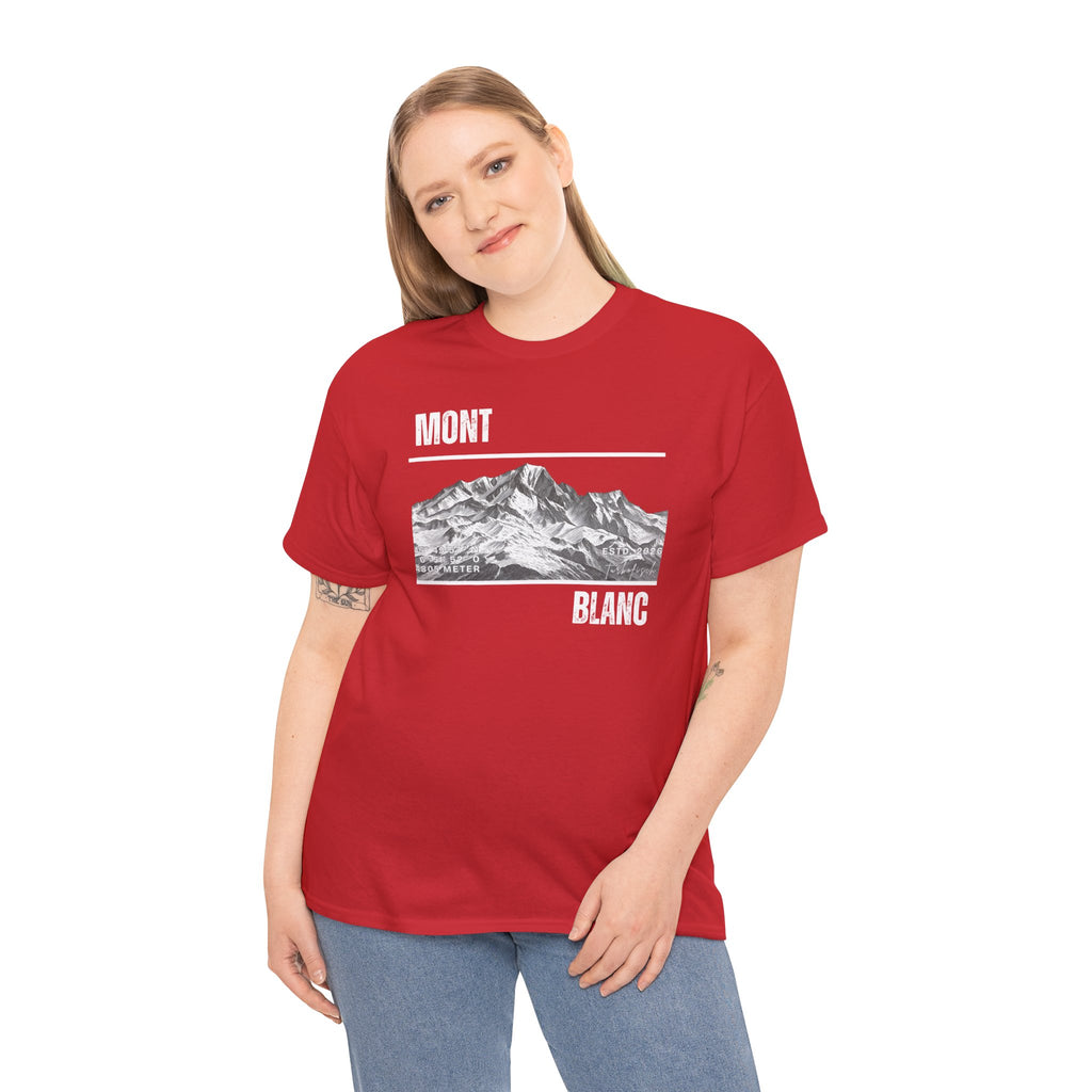 Mont Blanc Mountain Tee — Vintage- Hiking- Mountain- T-Shirt