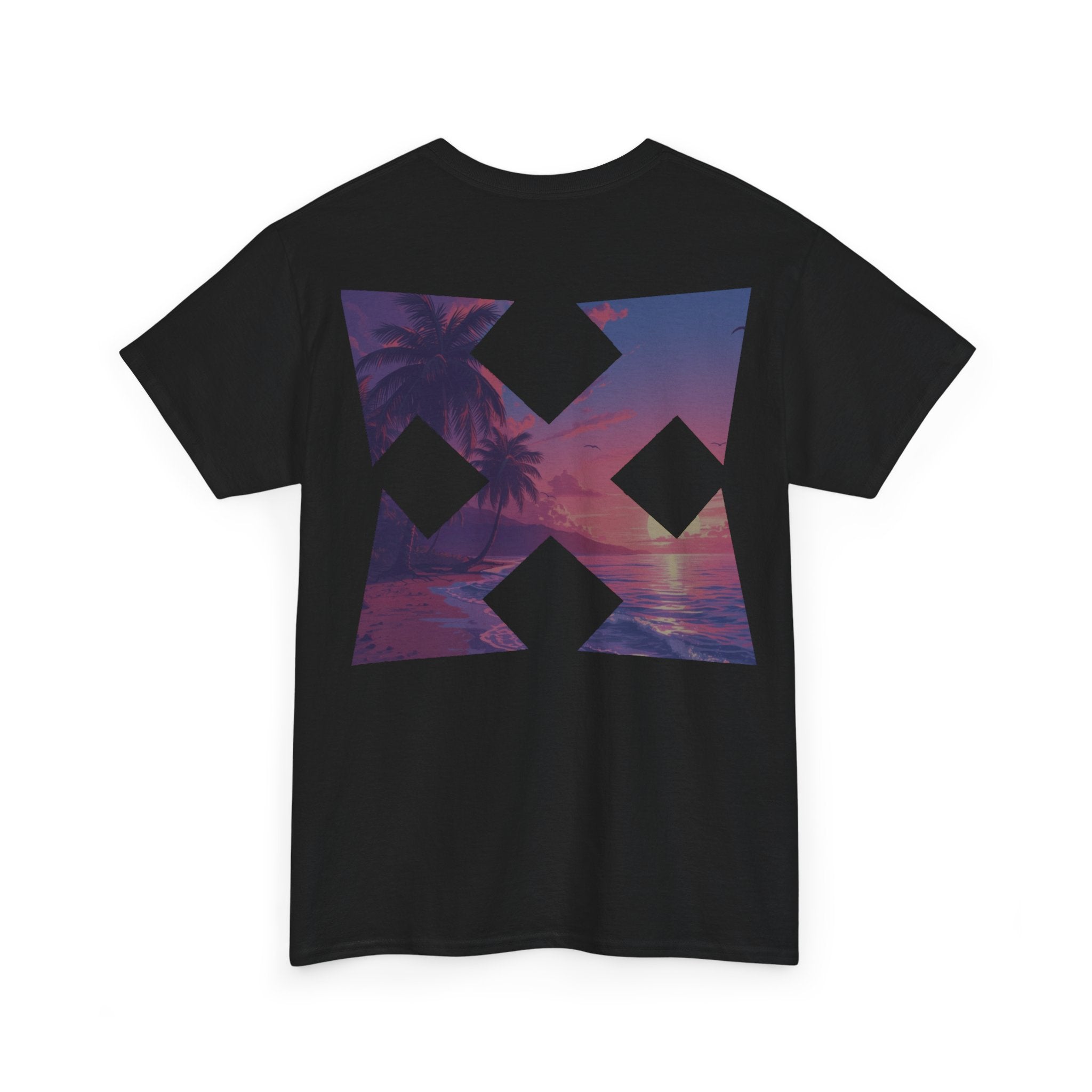 Beach Cross- T-Shirt — Sunset Palm Arrow - Tee