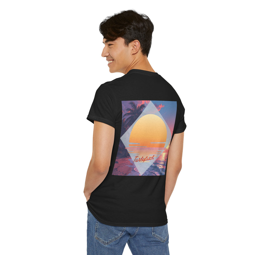 Beach Cross- T-Shirt — Sunset Palm Arrow - Tee