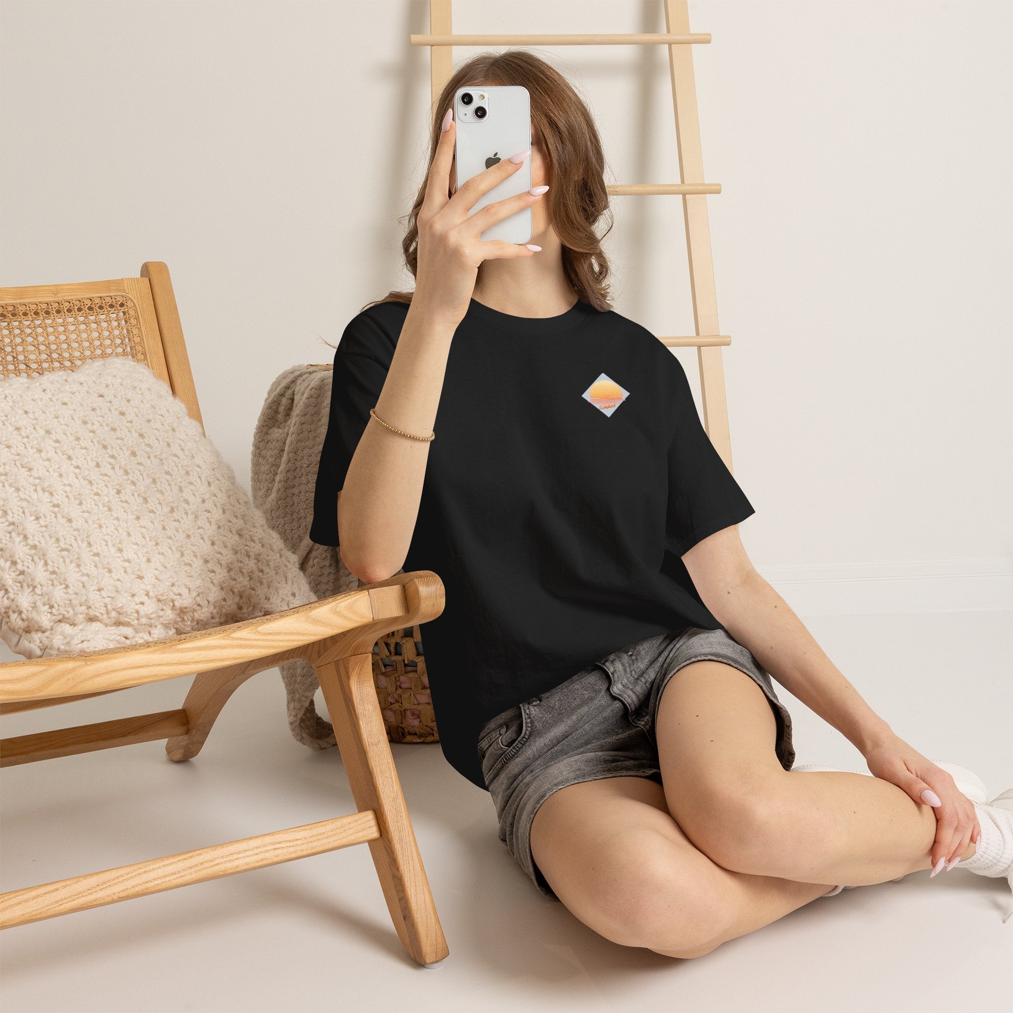 Beach Cross- T-Shirt — Sunset Palm Arrow - Tee