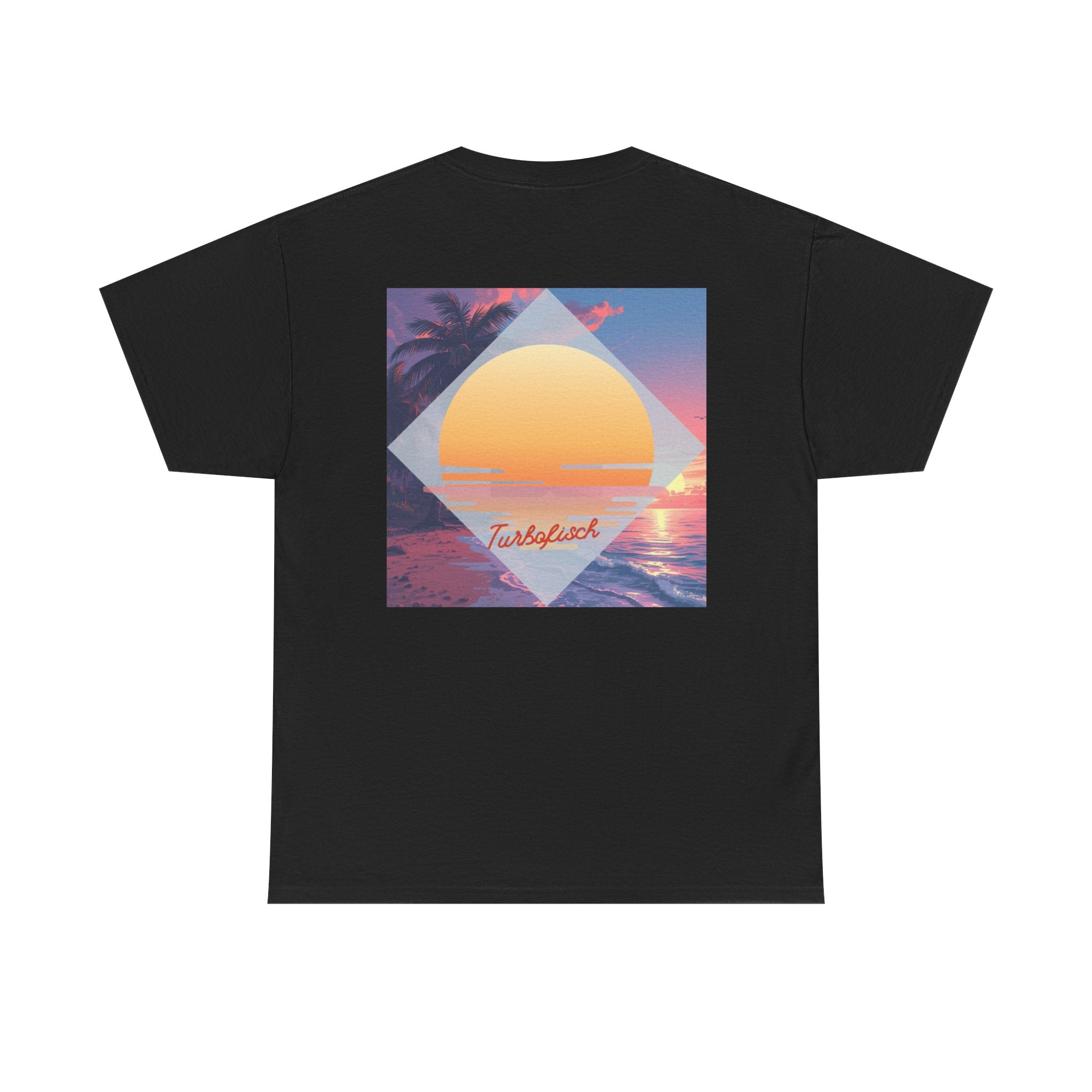 Beach Cross- T-Shirt — Sunset Palm Arrow - Tee