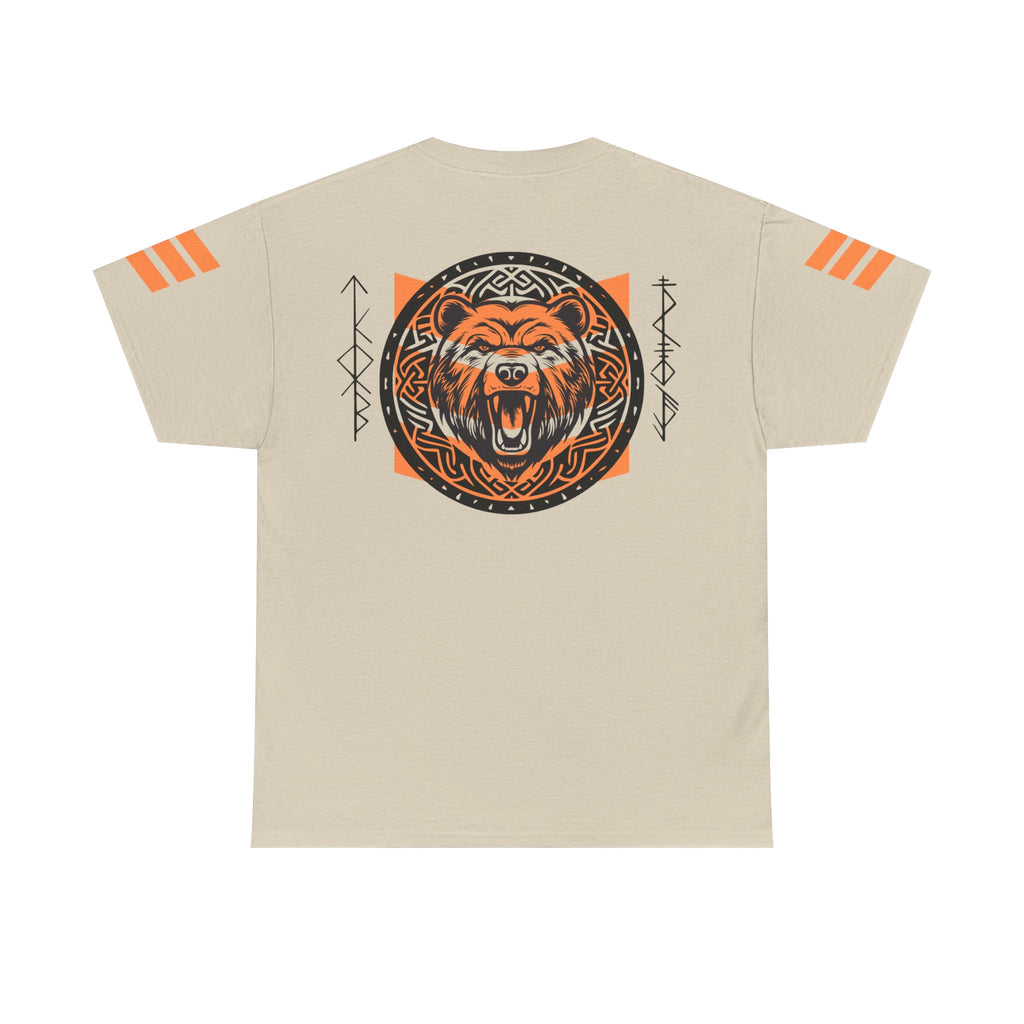 Viking Bear Tee — Orange Viking Bear Graphic T‑Shirt