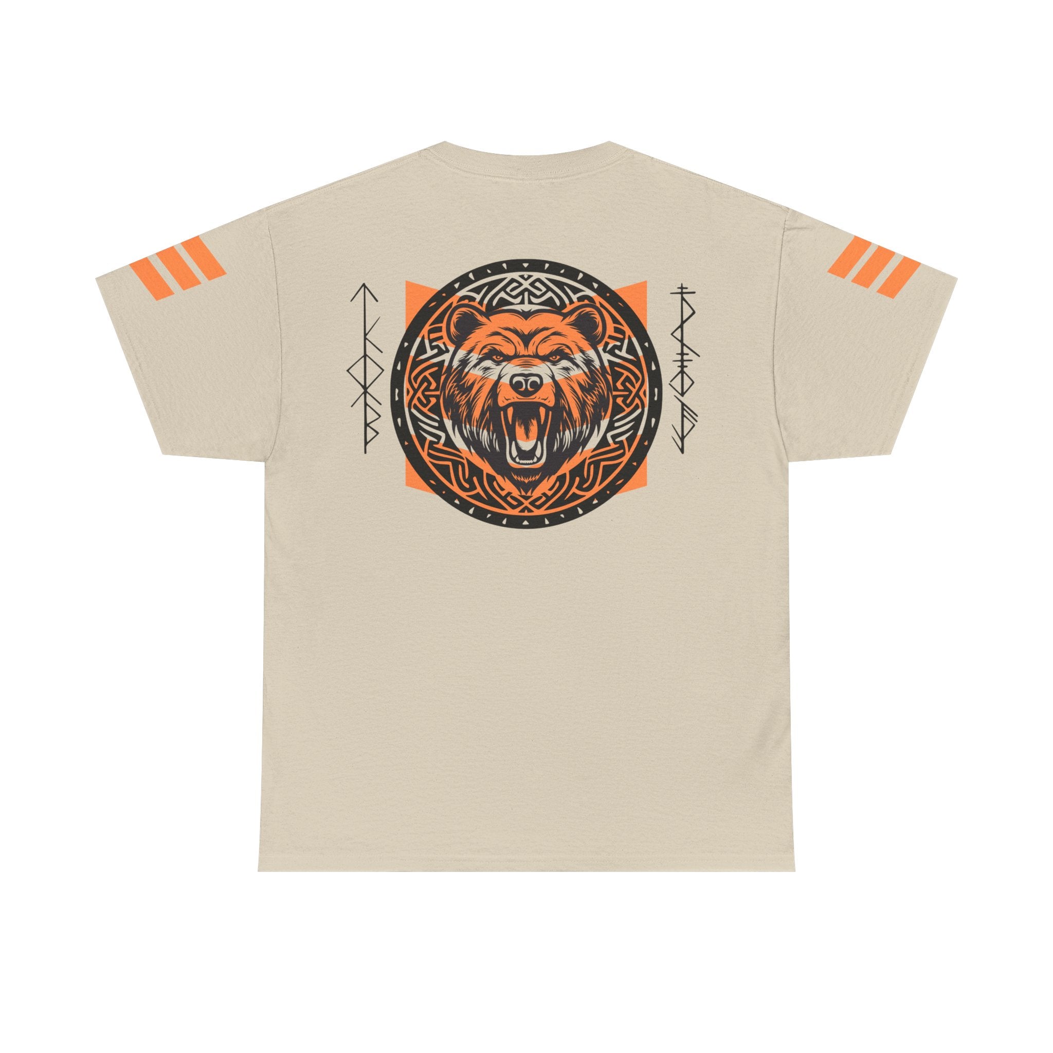 Viking Bear Tee — Orange Viking Bear Graphic T‑Shirt