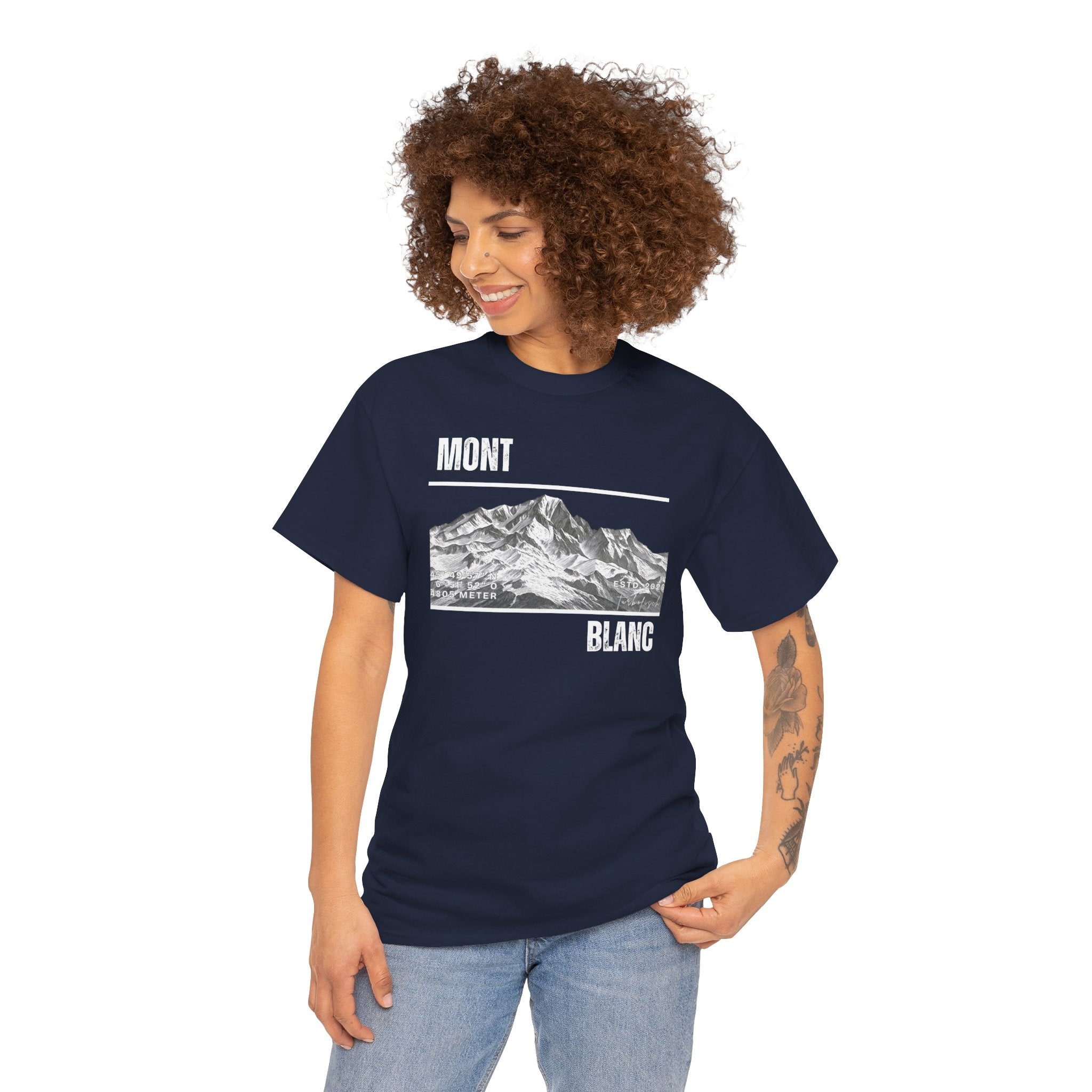 Mont Blanc Mountain Tee — Vintage- Hiking- Mountain- T-Shirt