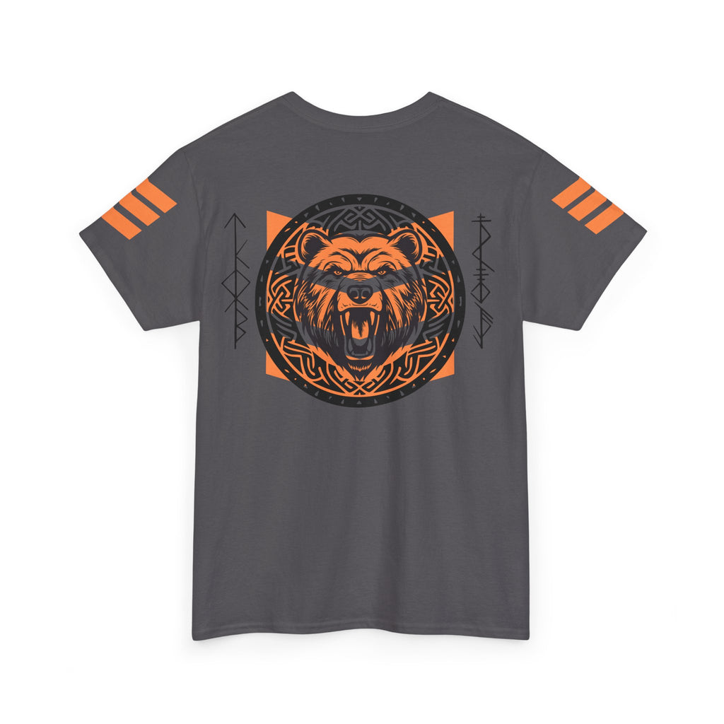 Viking Bear Tee — Orange Viking Bear Graphic T‑Shirt