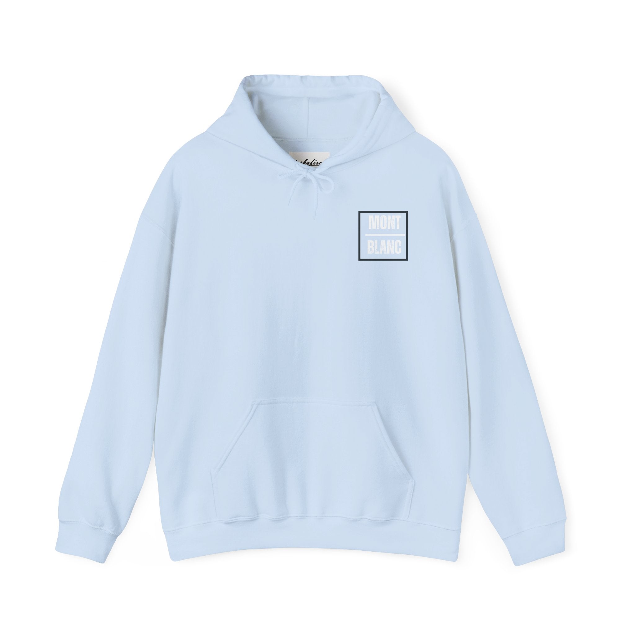 Mont Blanc Mountain Hoodie — Vintage Alpine Graphic Pullover