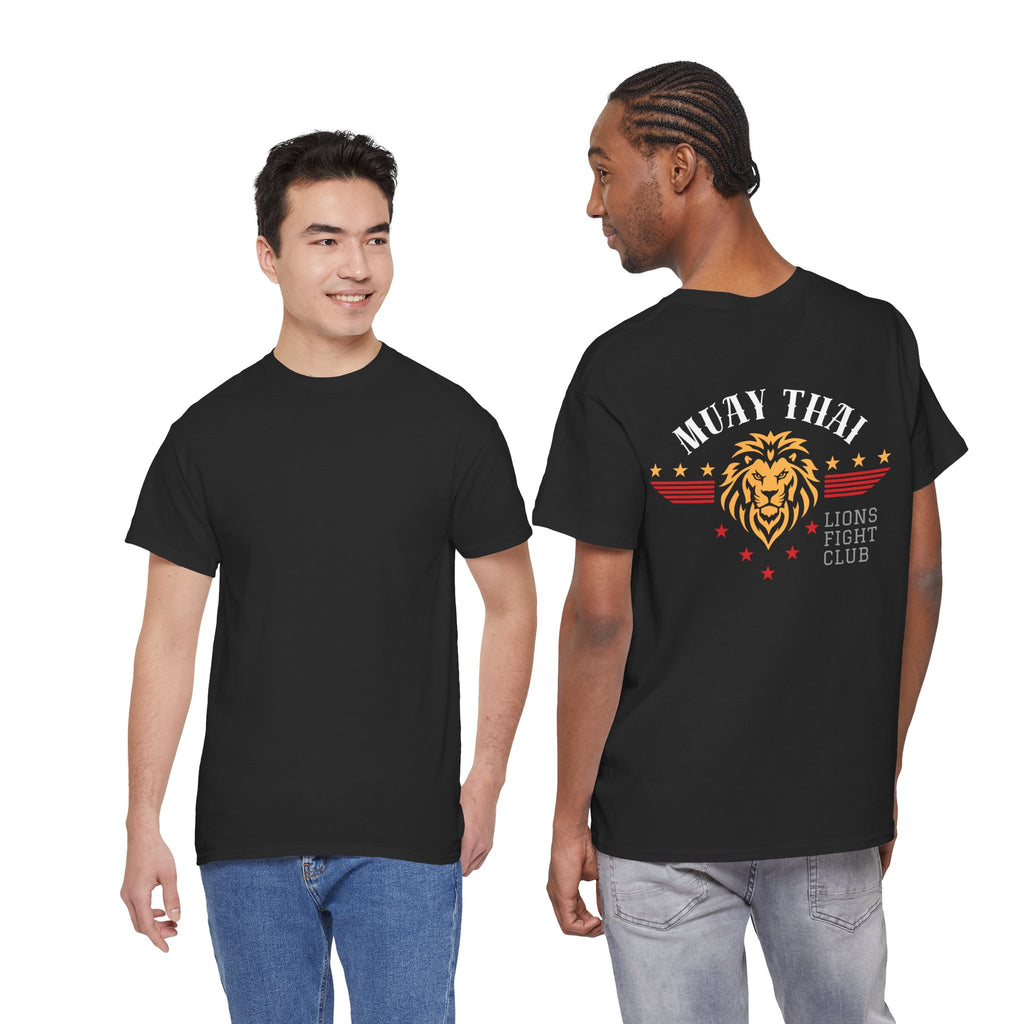 Lions Fight Club Tee — Vintage- Lion- Muay Thai- Back Print